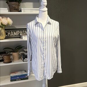 Women’s Blue Striped Shirt